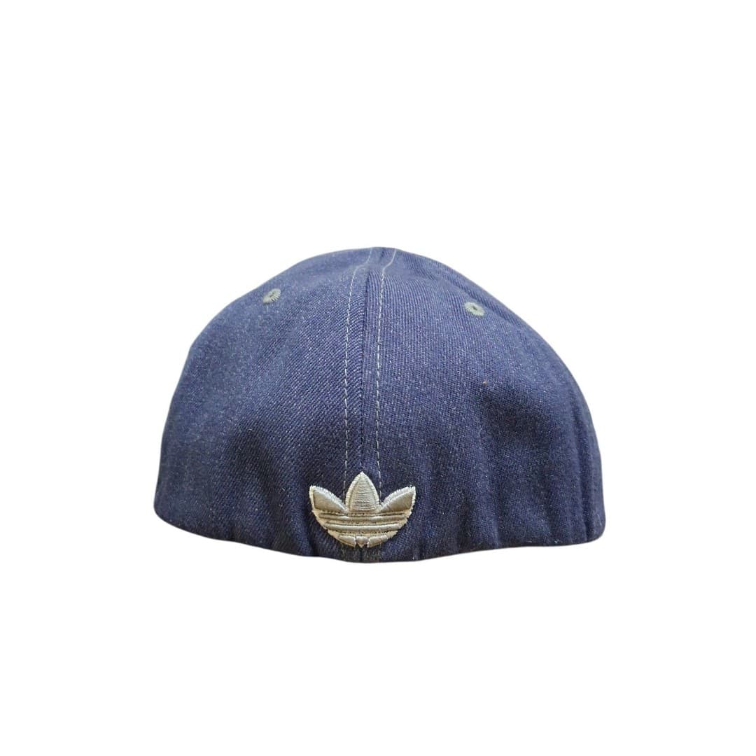 Adidas Originals Trefoil Flexfit Hat Blue Fitted Cap Adult S/M - Thumbnail 4