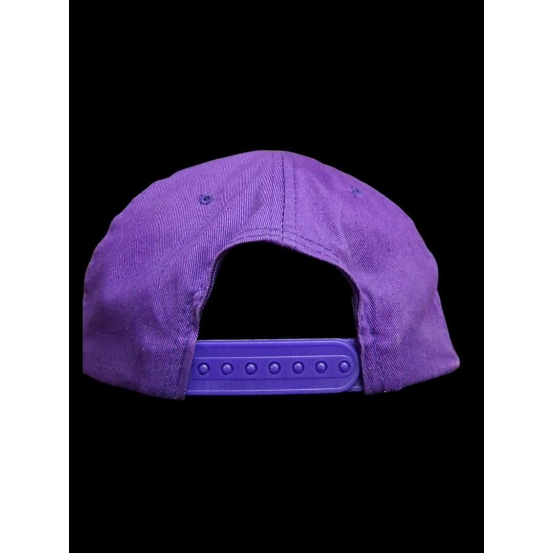 Vintage Minnesota Vikings 90s Snapback Hat Logo Athletic Purple Gold NFL - Thumbnail 4