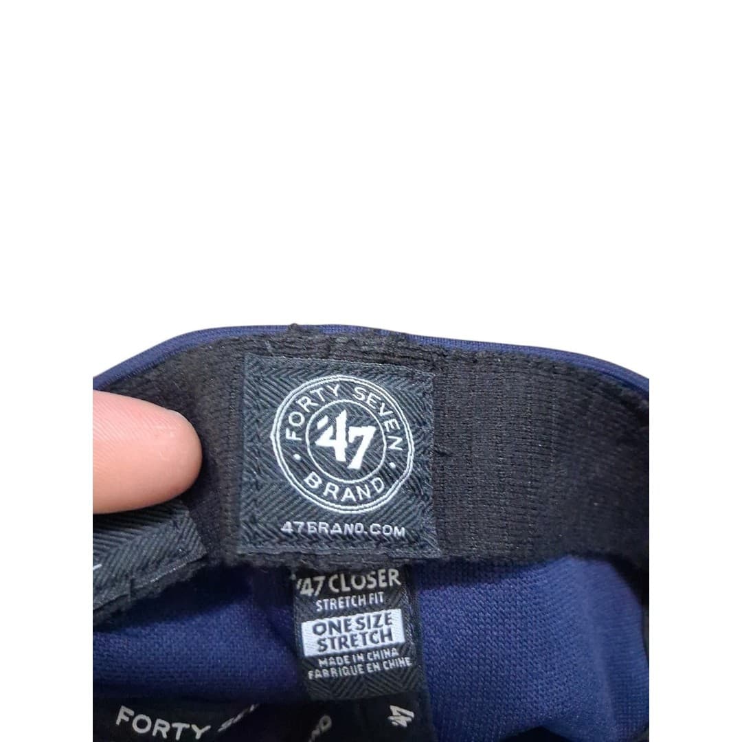 Seattle Seahawks 47 Brand Stretch Fit Hat Navy NFL Cap One Size - Thumbnail 5