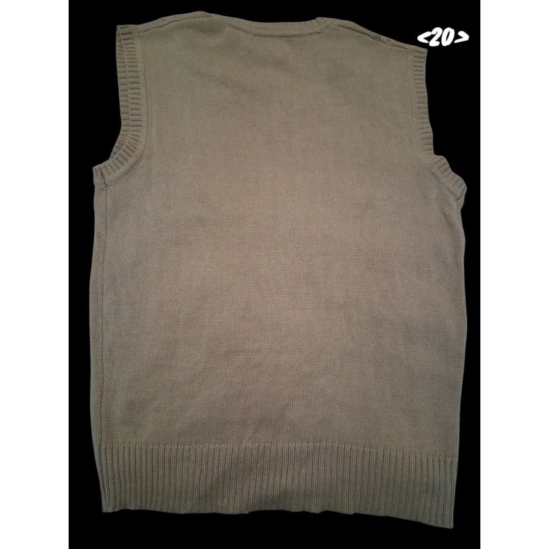 Vintage Andrew St. John Sweater Vest 1980's Cream Unisex Size Medium - Thumbnail 6