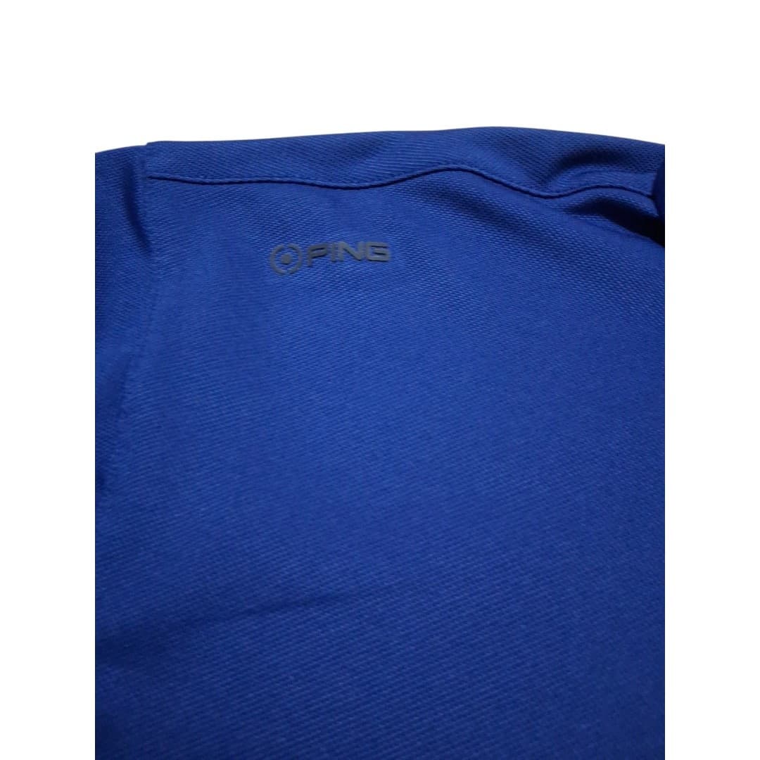 PING Sensor Cool Polo Shirt Men's Ex-Large XL Golf Blue Polyester Stretch Logo - Thumbnail 4