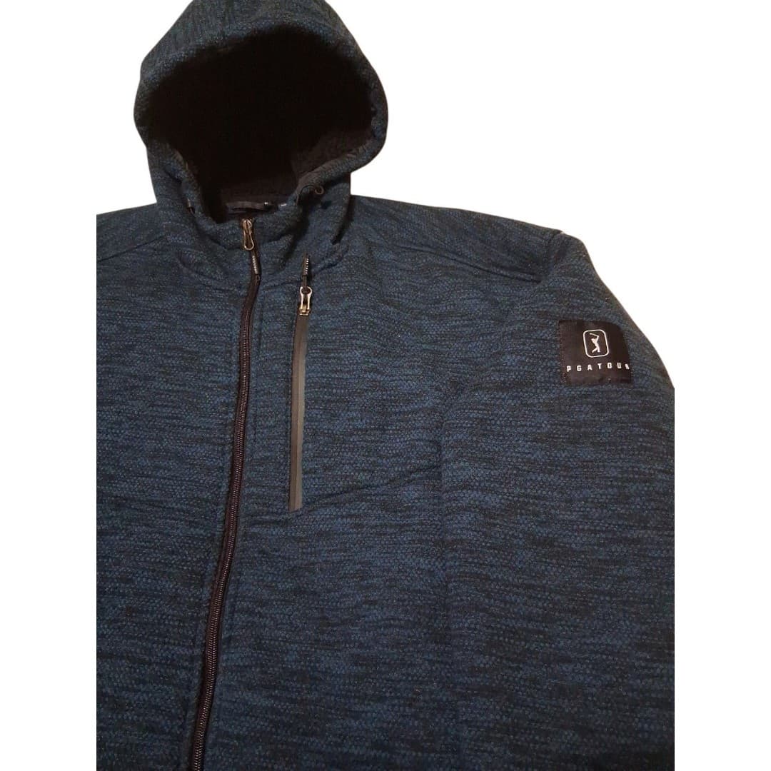 PGA Tour Fleece Full Zip Coat Men's Size XXL Warm Heavy Golf Jacket - Image 1