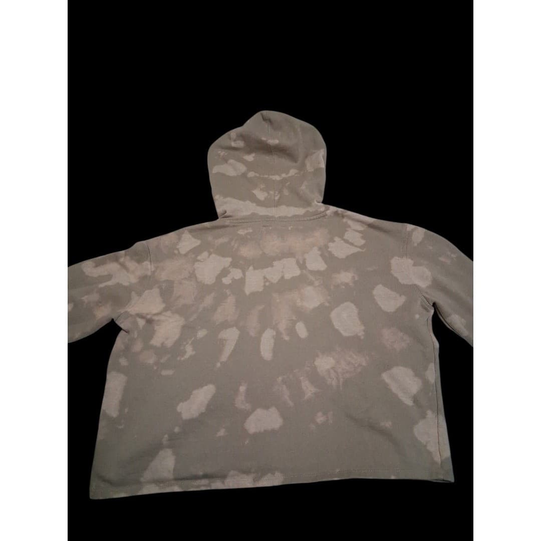 CHAMPION BLEACH TIE DYE CROPPED SWEATSHIRT HOODED WOMENS MEDIUM HOODIE SHIRT M - Thumbnail 2