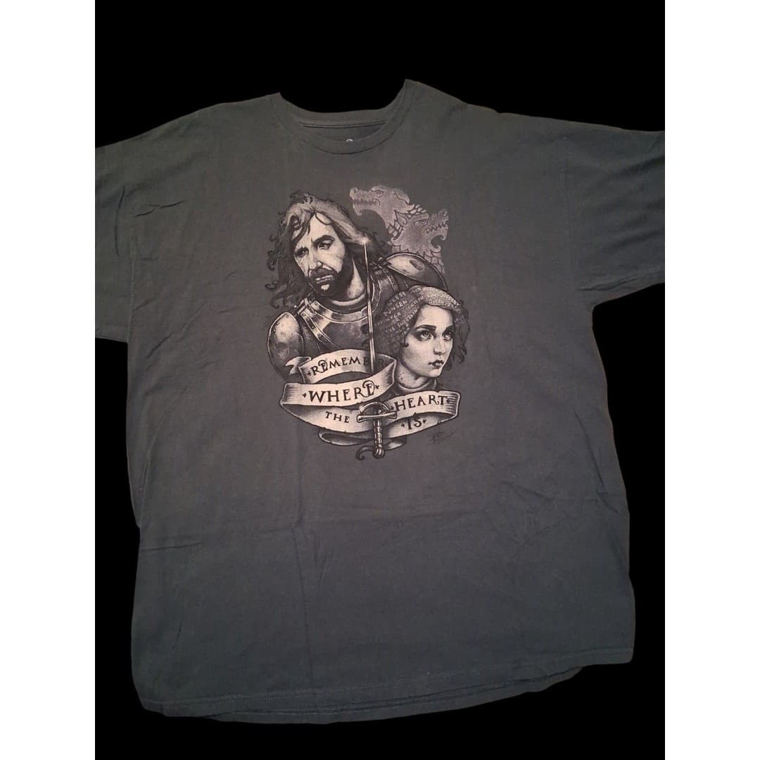 Game of Thrones Men's The Hound Arya Stark T Shirt Size 2XL - Thumbnail 2
