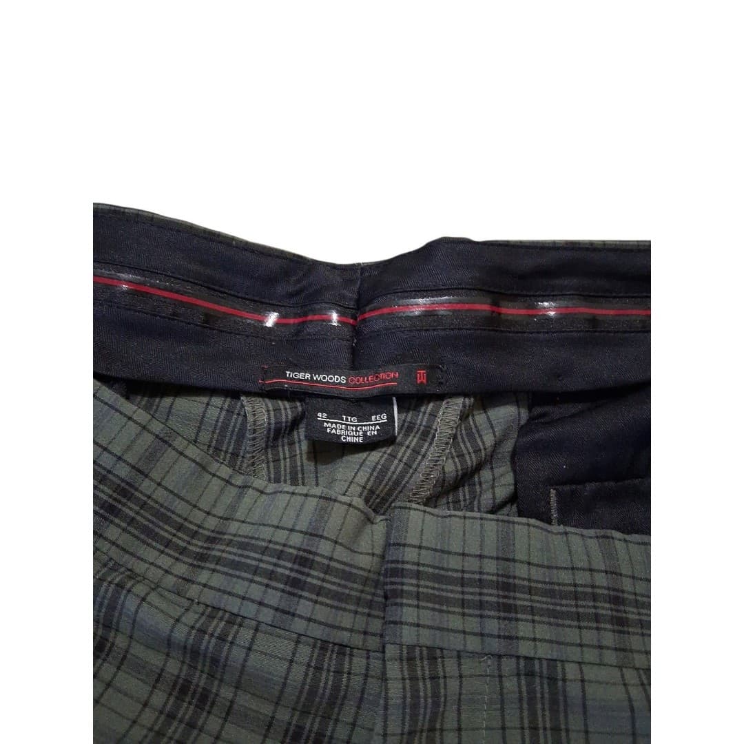 Nike Tiger Woods Collection Men's Plaid Dri-Fit Golf Shorts Size 42 XXL - Thumbnail 4