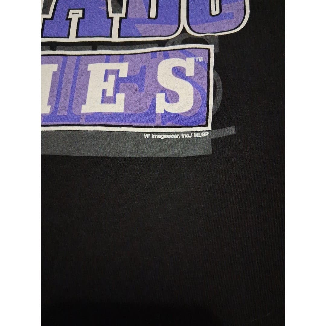 Vintage Colorado Rockies 90's MLB Baseball T-Shirt Size Extra Large XL - Thumbnail 3