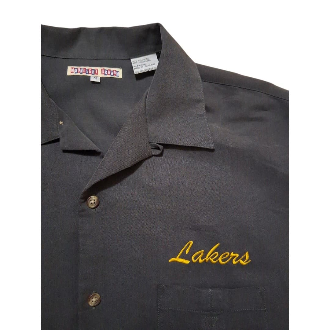 Actually Rare Los Angeles Lakers Moonlight Graham Mens Shirt Sz Med Embroidered - Thumbnail 2