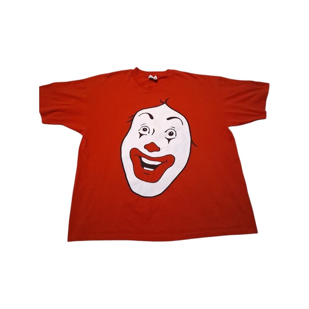 Vintage 1990's Ronald McDonald Single Stitch Graphic T-Shirt XL - Image 1