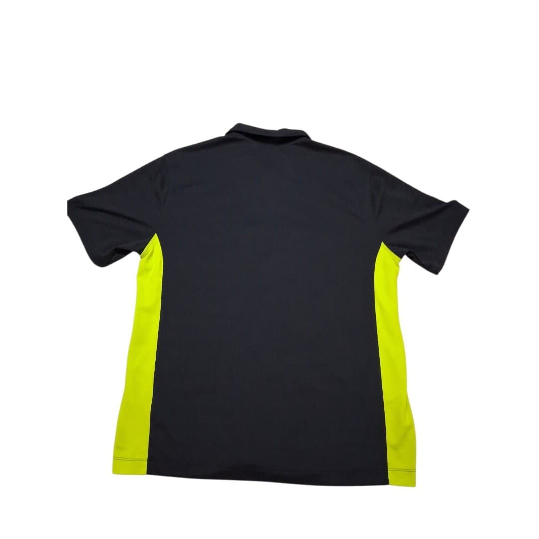 Nike Golf Tour Performance Polo Often Black W Neon Chest Pocket Size Large Men's - Thumbnail 4