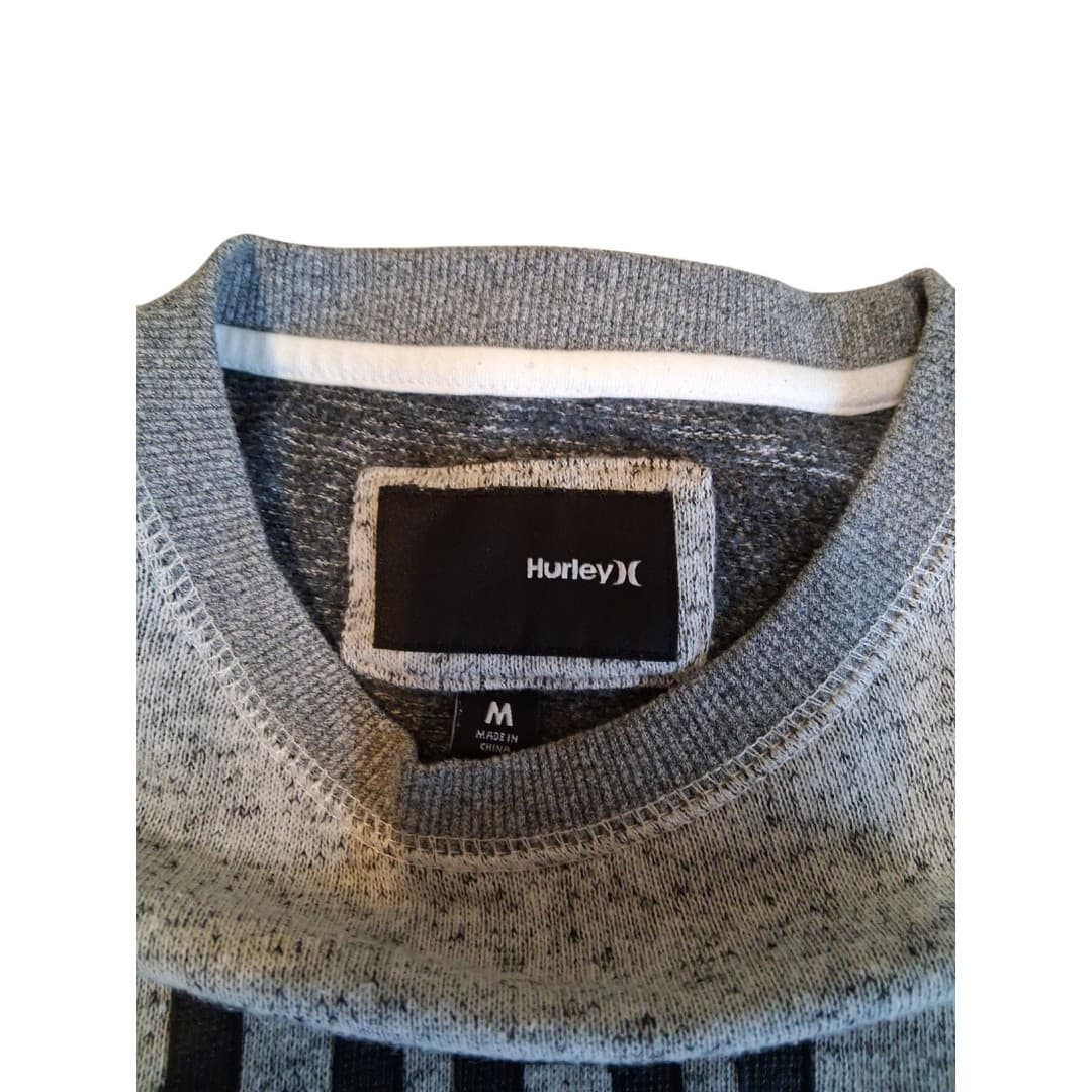 Hurley Long Sleeve Skate Sweatshirt Grey Size Medium Men's - Thumbnail 2