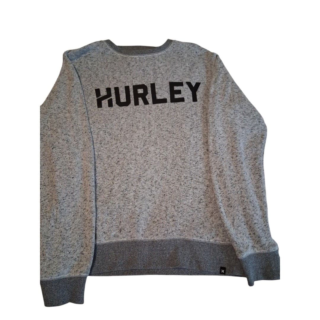 Hurley Long Sleeve Skate Sweatshirt Grey Size Medium Men's - Image 1