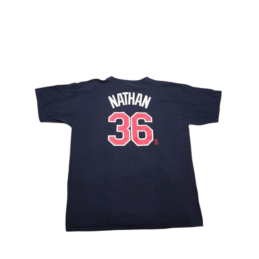 Vintage Minnesota Twins Joe Nathan 36 Majestic T shirt Size XXL - Thumbnail 2