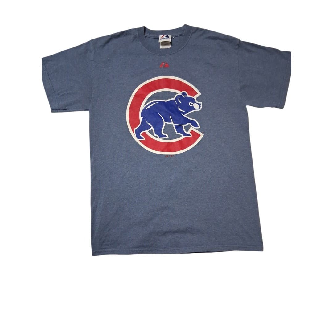 Vintage Chicago Cubs T Shirt Majestic Tag Size Med - Image 1
