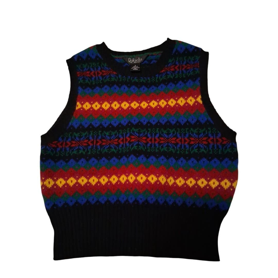 Vintage 90s Sweater Vest Rafaella Petite's Women's Size Small Perfect Condition - Image 1