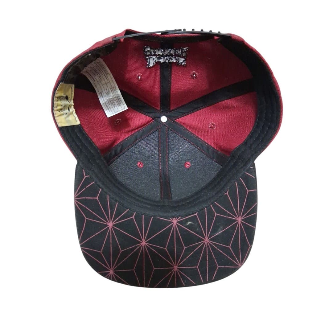 Demon Slayer Anime Snapback Hat Tanjiro and Nezuko Red - Thumbnail 4