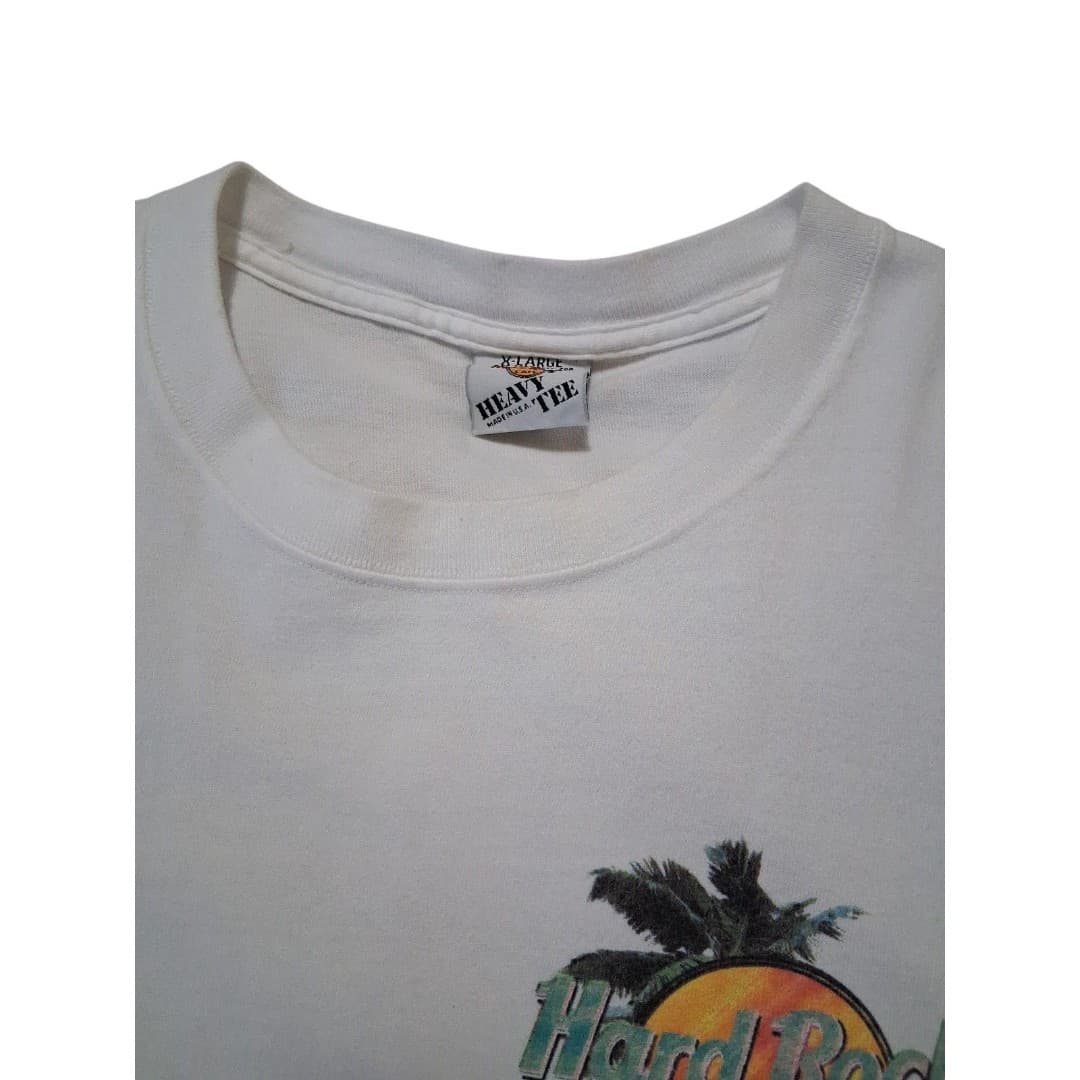 Vintage Hard Rock Cafe San Juan 90's T-shirt Size XL White Graphic Shirt - Thumbnail 2