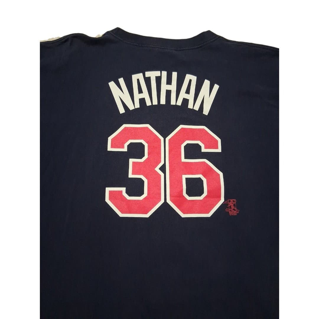 Vintage Minnesota Twins Joe Nathan 36 Majestic T shirt Size XXL - Thumbnail 3