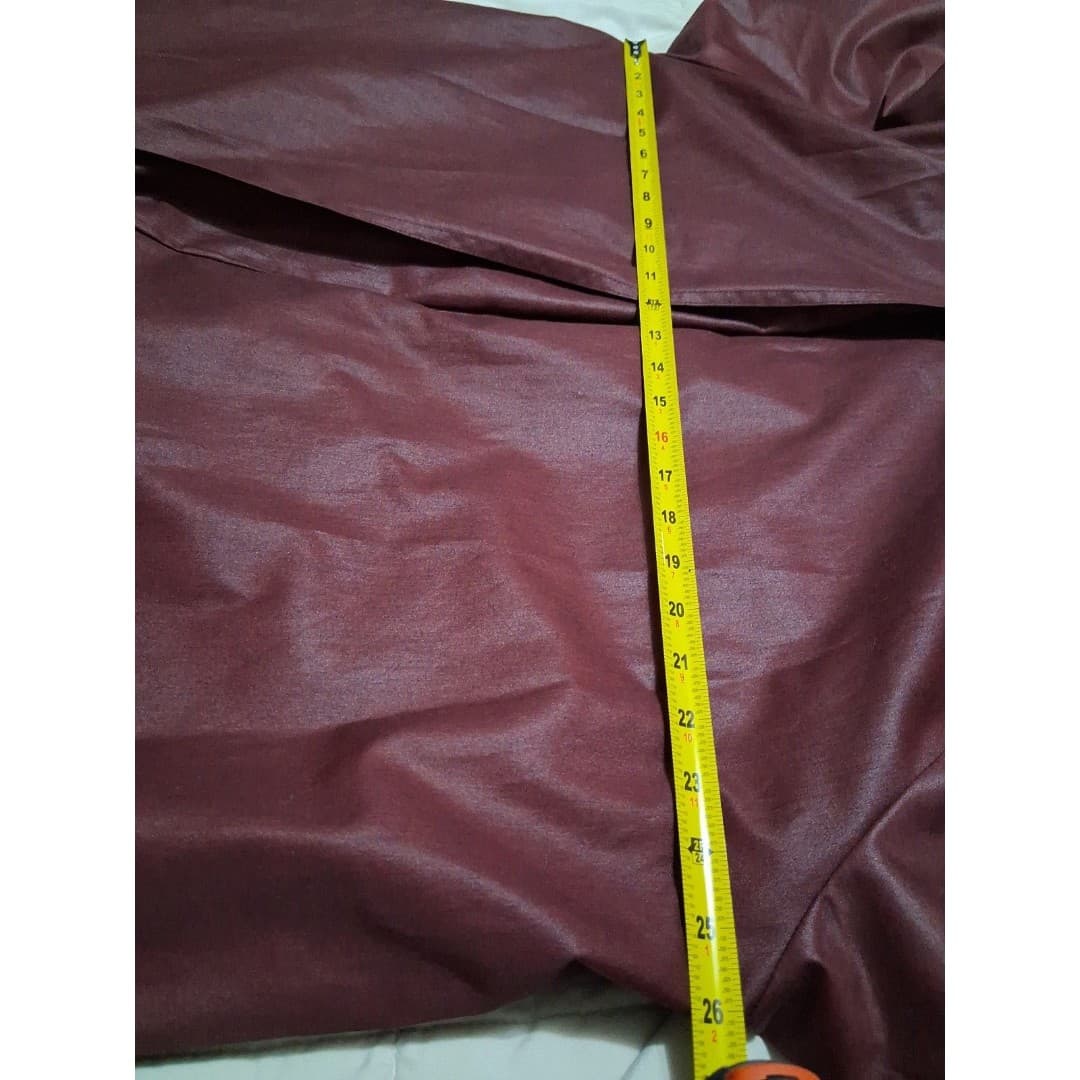Vintage London Fog 1980s Trench Coat/Rain Coat Merlot Womens LG Removable Liner - Thumbnail 11