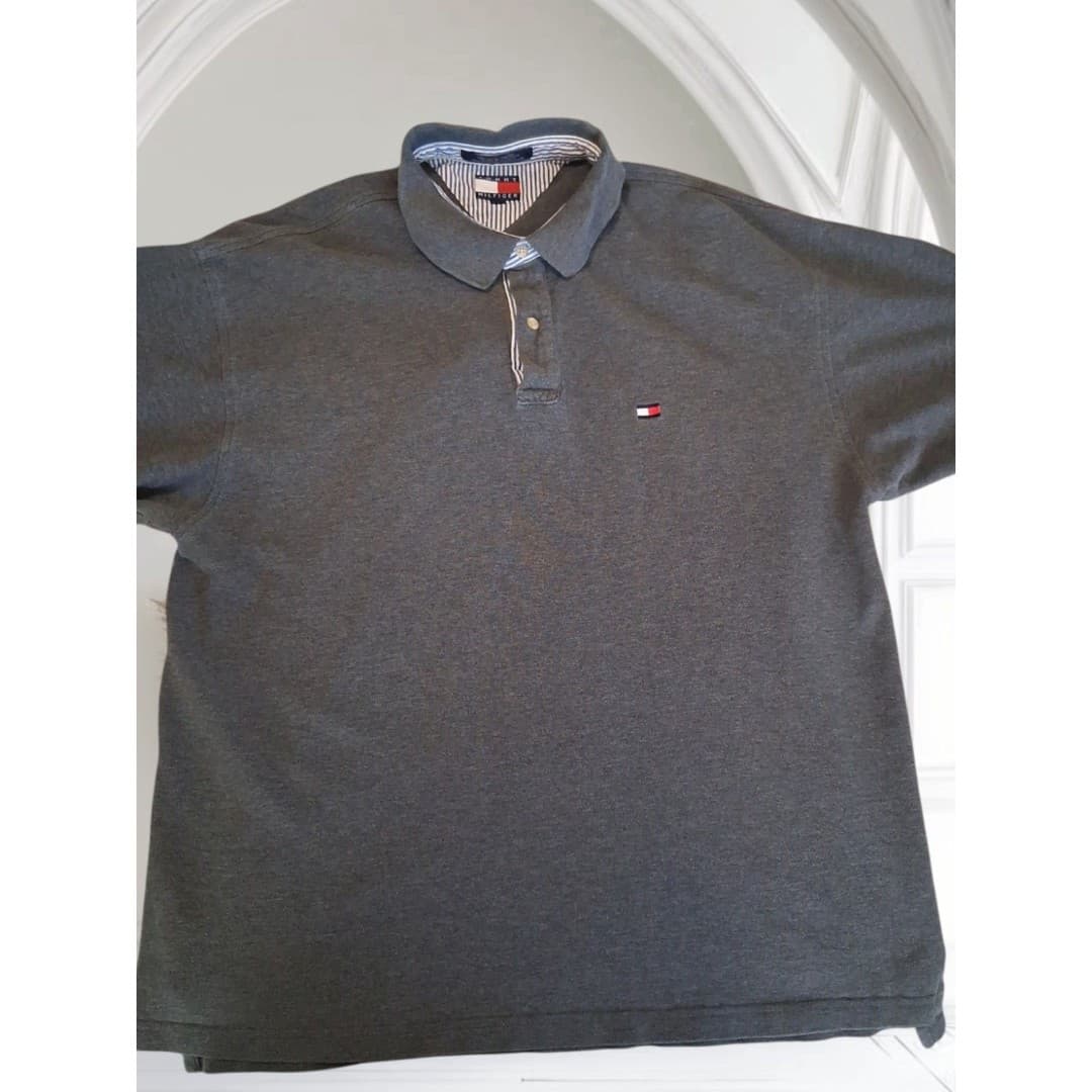 Tommy Hilfiger Vintage 90s Men's Polo Shirt Size XL Great Condition - Thumbnail 2