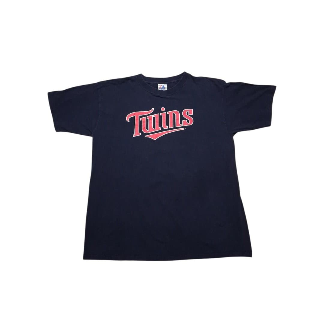 Vintage Minnesota Twins Joe Nathan 36 Majestic T shirt Size XXL - Image 1