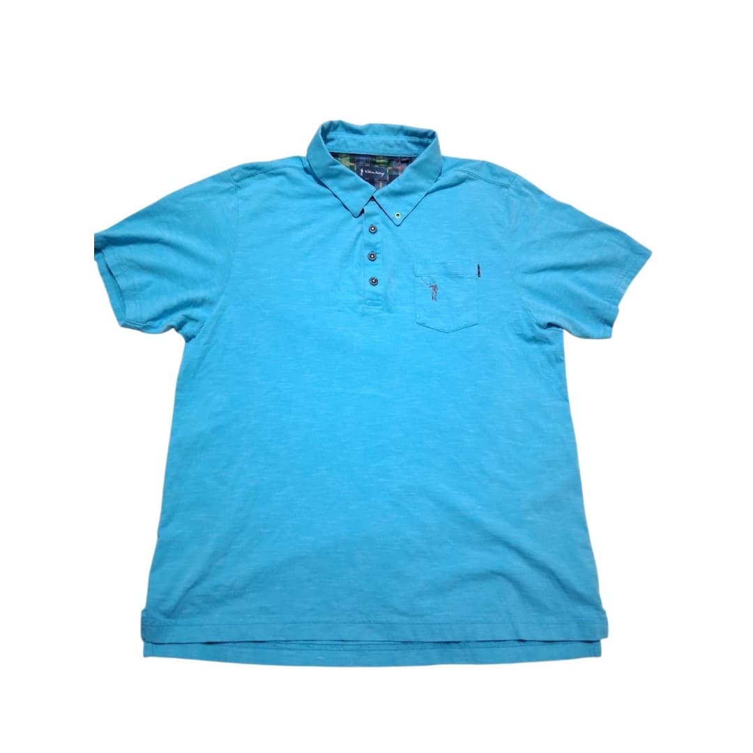 William Murray Men's Golf Polo Shirt Large Aqua Blue Size Large Performance Golf - Thumbnail 2