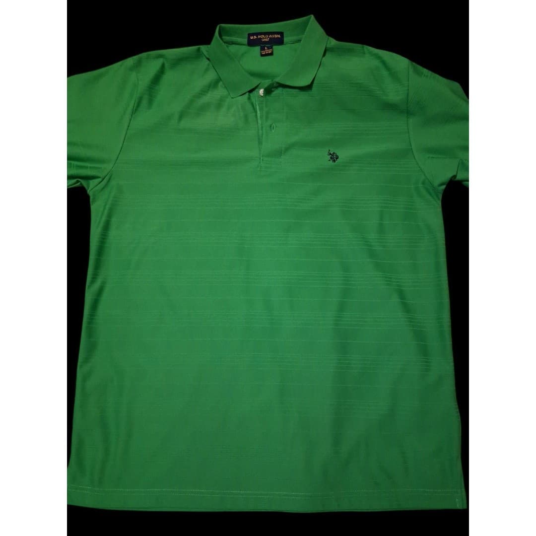 Vintage POLO Golf Shirt Ralph Lauren Y2K Green Golf Shirt Size Large - Thumbnail 2