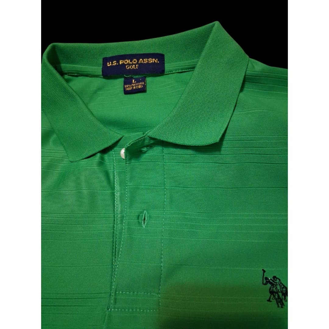 Vintage POLO Golf Shirt Ralph Lauren Y2K Green Golf Shirt Size Large - Thumbnail 3
