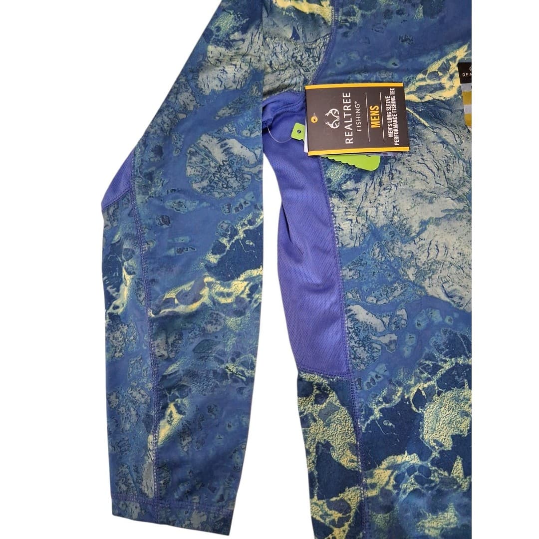 NWT Realtree Fishing Wav3 Long Sleeve UV Protection Fishing Shirt Size XL - Thumbnail 3