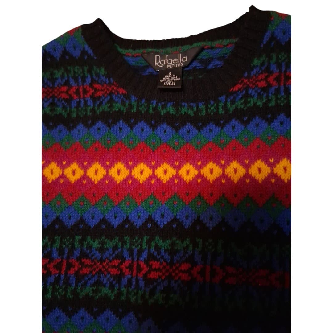Vintage 90s Sweater Vest Rafaella Petite's Women's Size Small Perfect Condition - Thumbnail 2