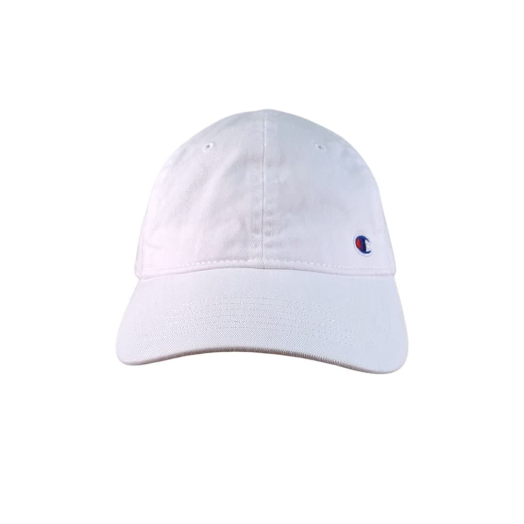 Champion Strapback Hat Bundle (2) Black Script White Dad Caps Adjustable Logo - Thumbnail 6