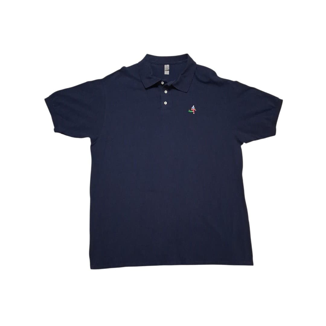 Jerzees Polo Golf Shirt Embroidered Angry Golfer/Breaking Club Mens Size XXL - Thumbnail 2