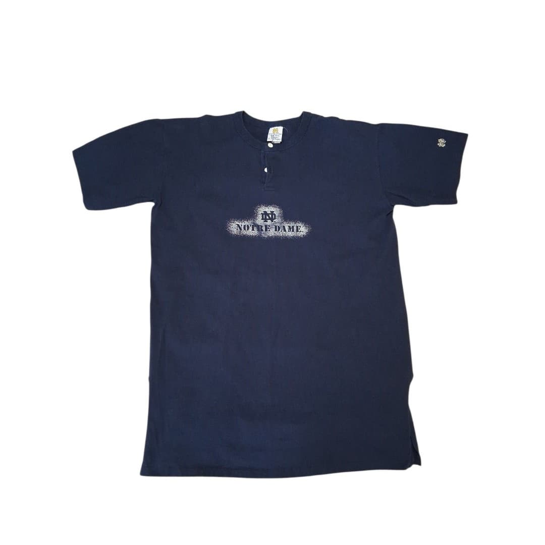 Notre Dame Bookstore Sleep Shirt Navy Made In USA One Size Fits All - Image 1