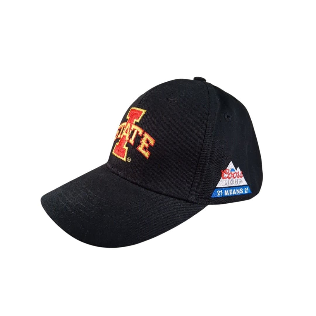 Iowa State Cyclones NCAA Black Adjustable Hat Iowa State Coors Light Cap - Thumbnail 2