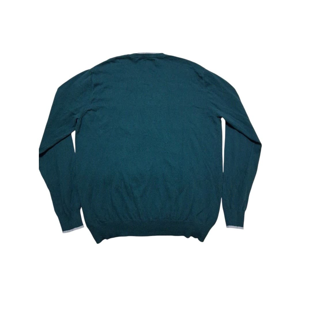 Hawker Rye Cotton Cashmere Mens Longsleeve Shirt Size XL Green With Gray - Thumbnail 3