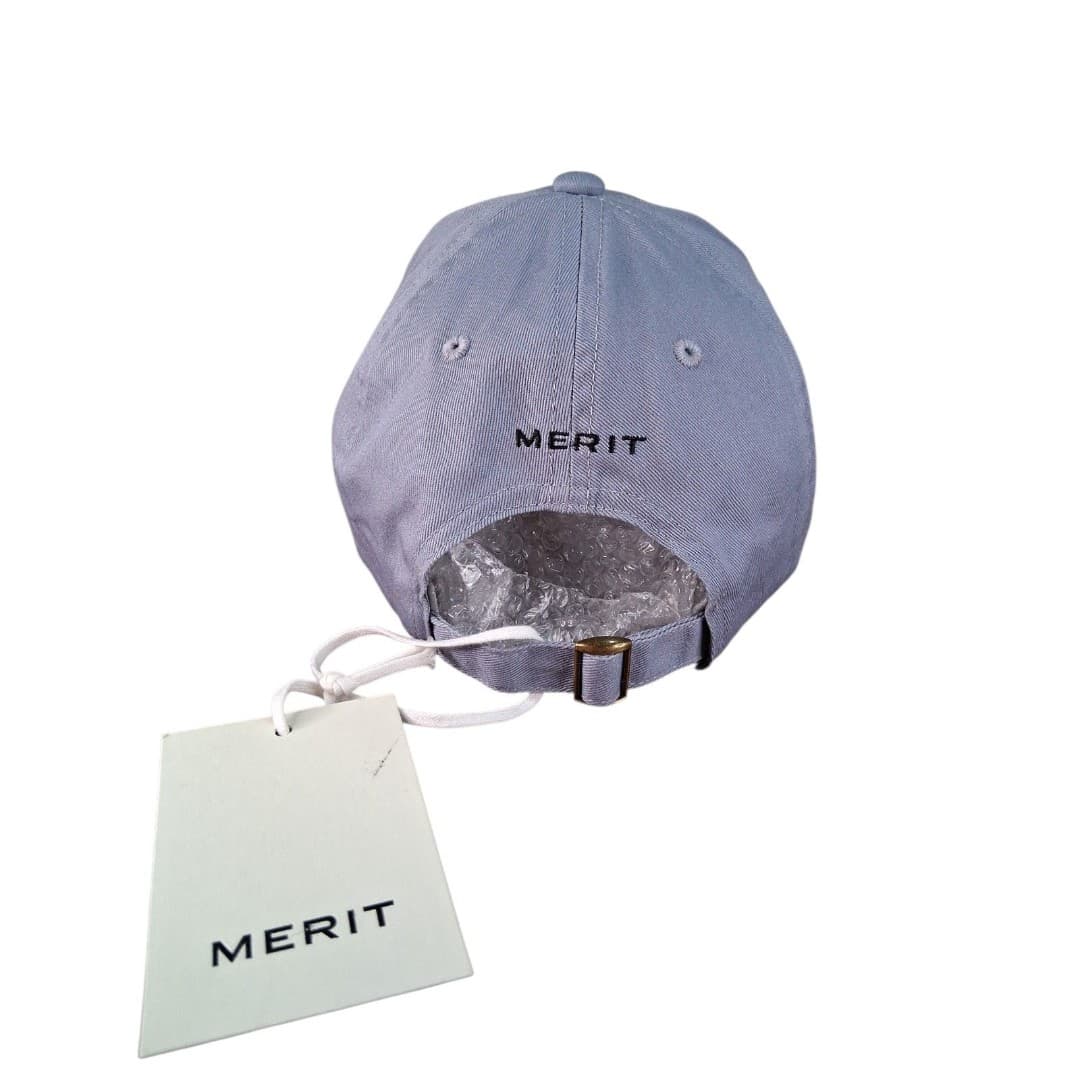 MERIT "Do Less" Hat NWT Strapback Adjustable Baby Blue Minimalist Dad Cap - Thumbnail 2