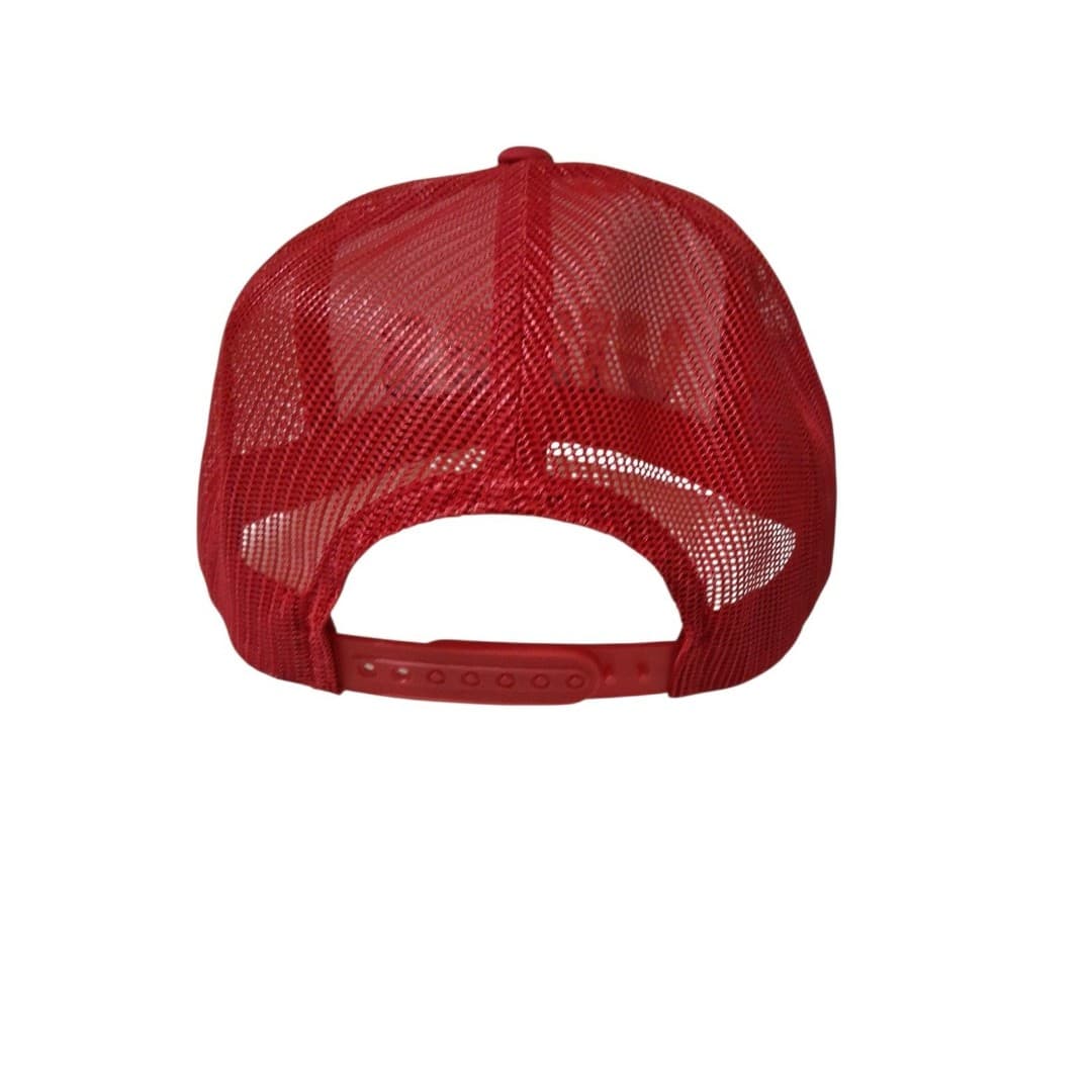 VIBES Trucker Hat 60's Retro Style NWT Snapback Cap Red And White - Thumbnail 2