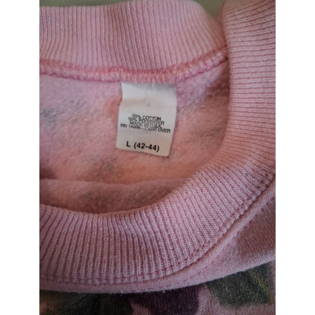 Vintage 90s Women's Floral Print Pullover Sweater/Sweatshirt Size Large - Thumbnail 4