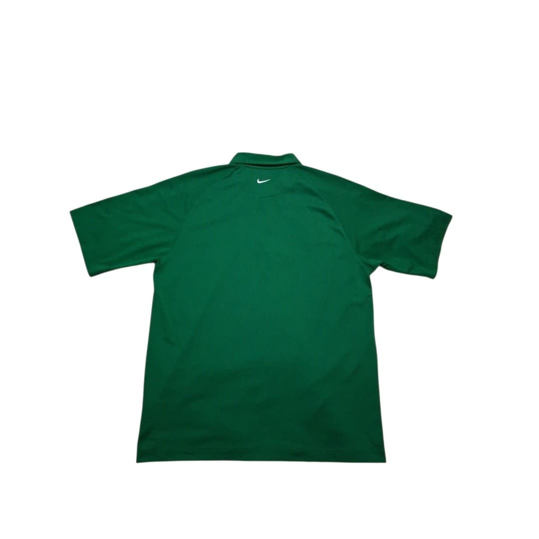 Nike Golf Polo Retro Look Kelly Green W White Trim Mens Size Large - Thumbnail 4