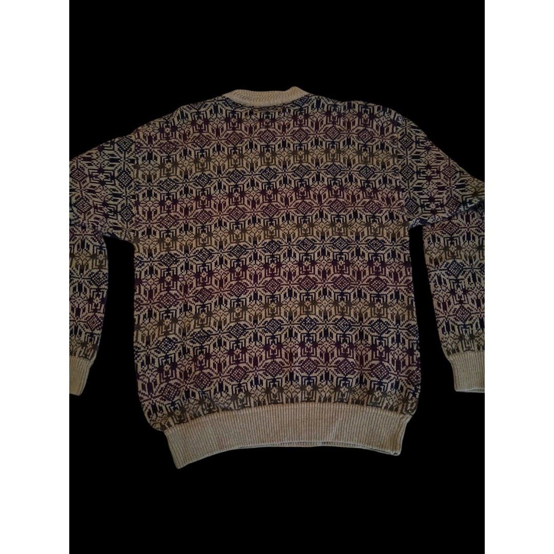 Vintage 80s/Early 90s Stone Haven Men's Knit Sweater Grandpacore Size XL - Thumbnail 4