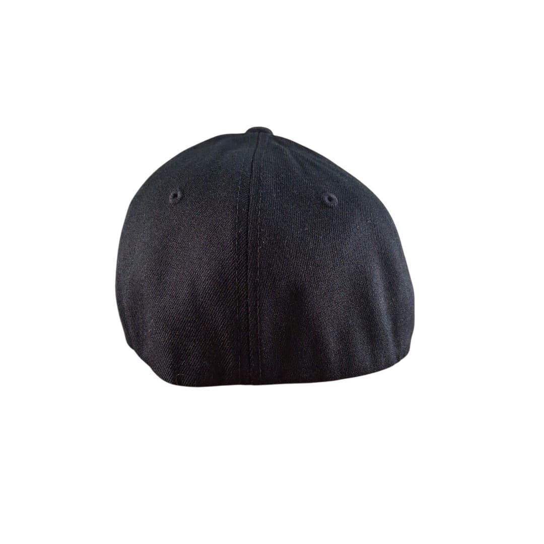 Smokin Barrel Gun Hat Flexfit S/M Black Embroidered Logo Cap Stretch - Thumbnail 2