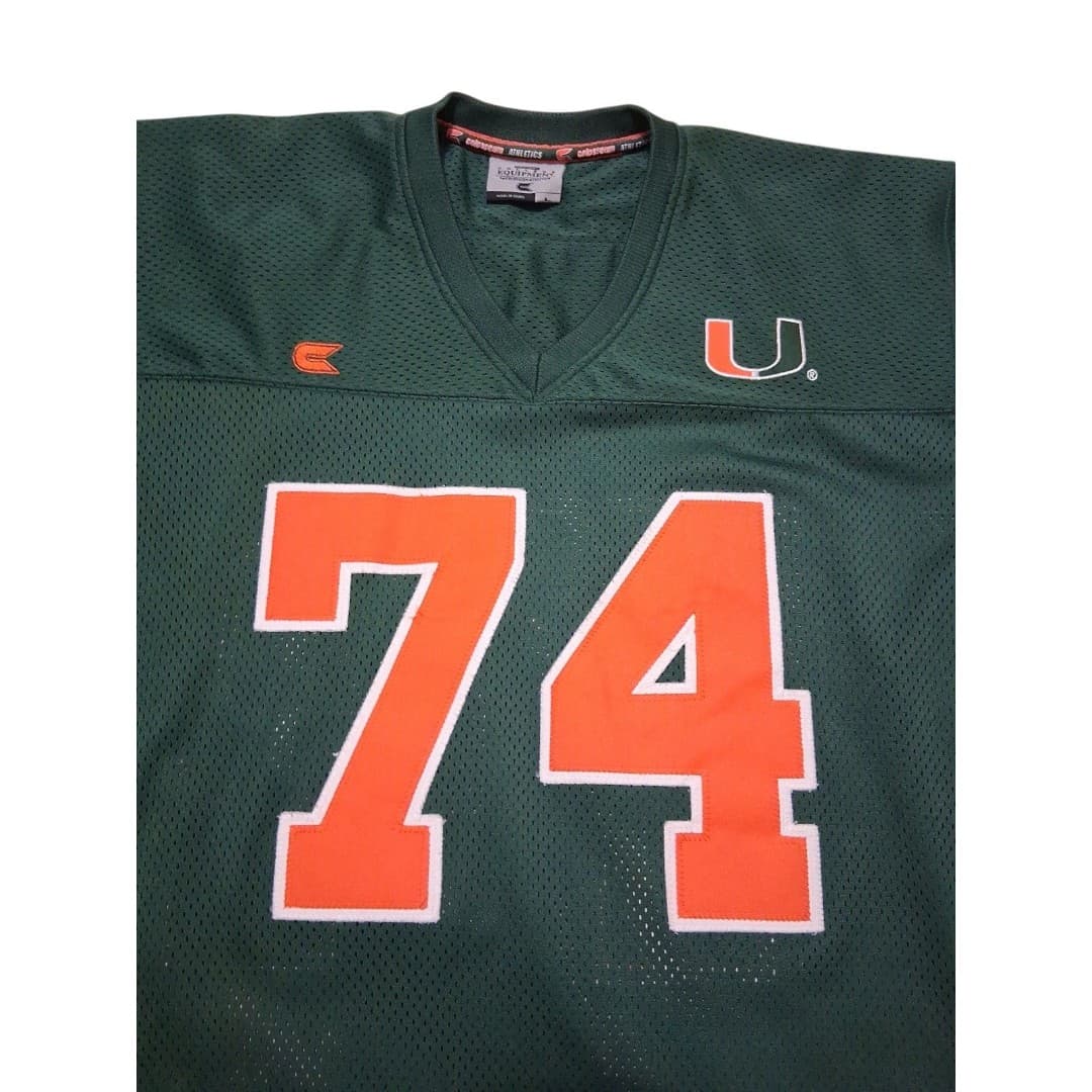 Miami Hurricanes Retro Jersey Colosseum Size Large Perfect Condition - Thumbnail 3