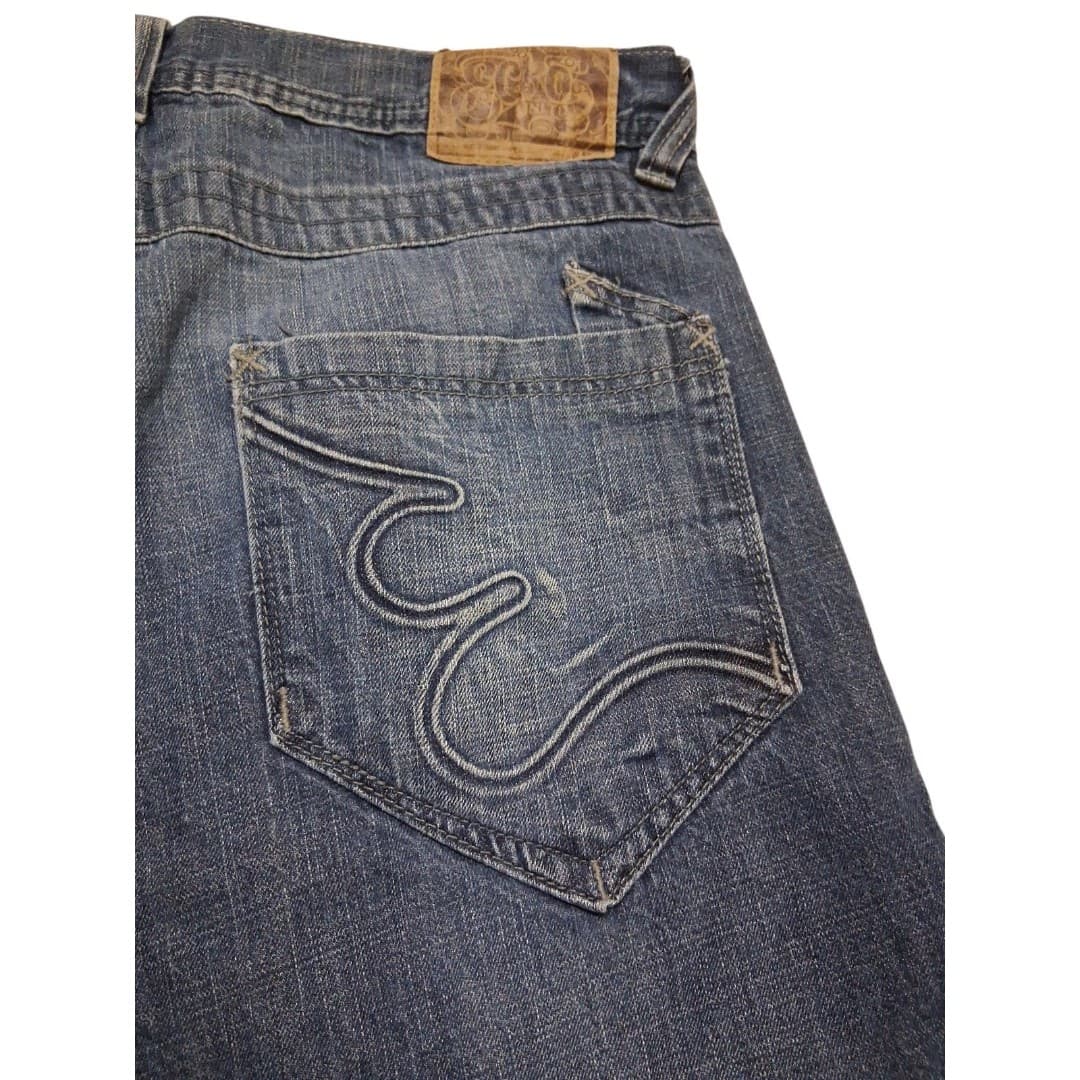 Ecko Unltd Mens Jorts Size 32 Baggy Fit Jean Shorts Streetwear Skater - Thumbnail 7
