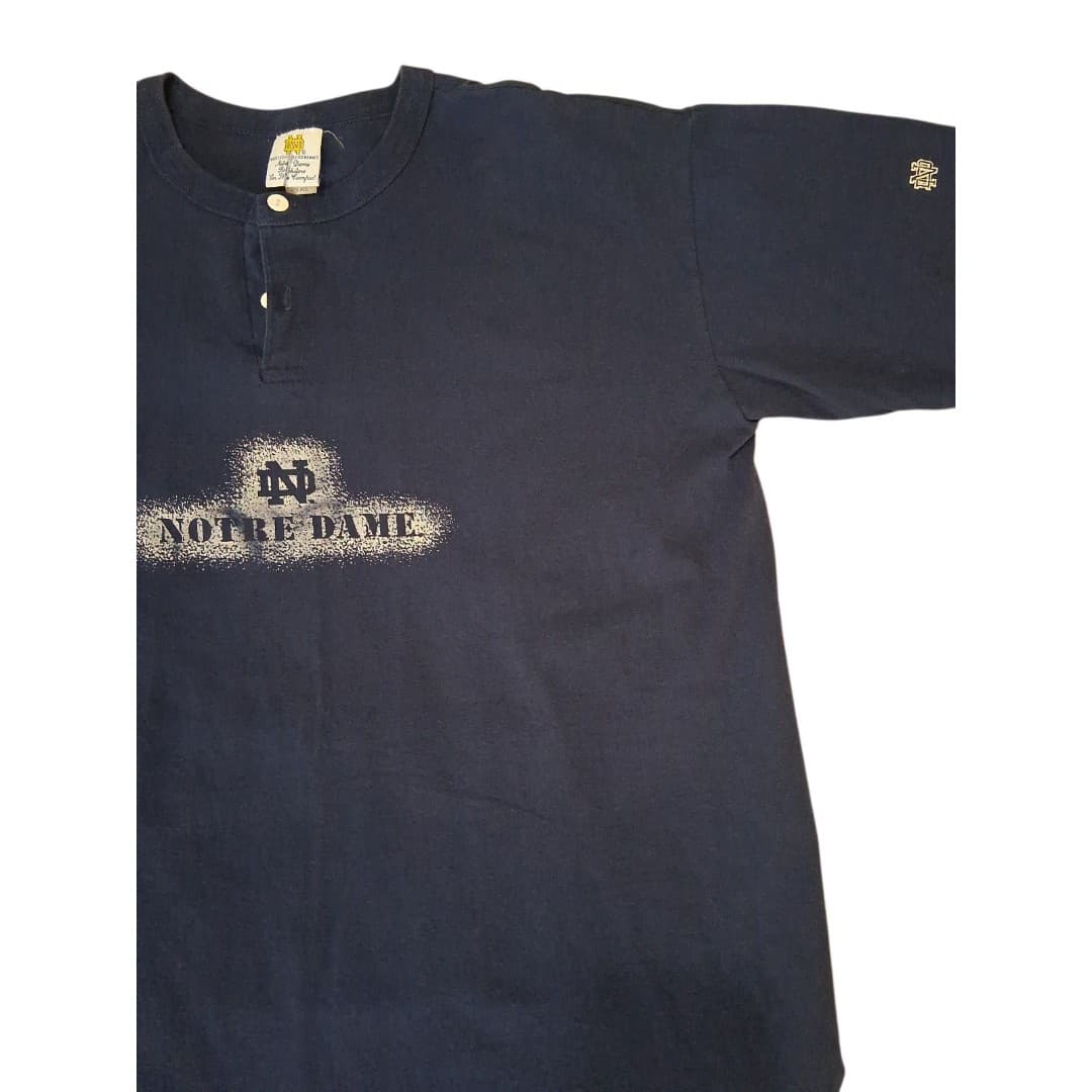 Notre Dame Bookstore Sleep Shirt Navy Made In USA One Size Fits All - Thumbnail 2