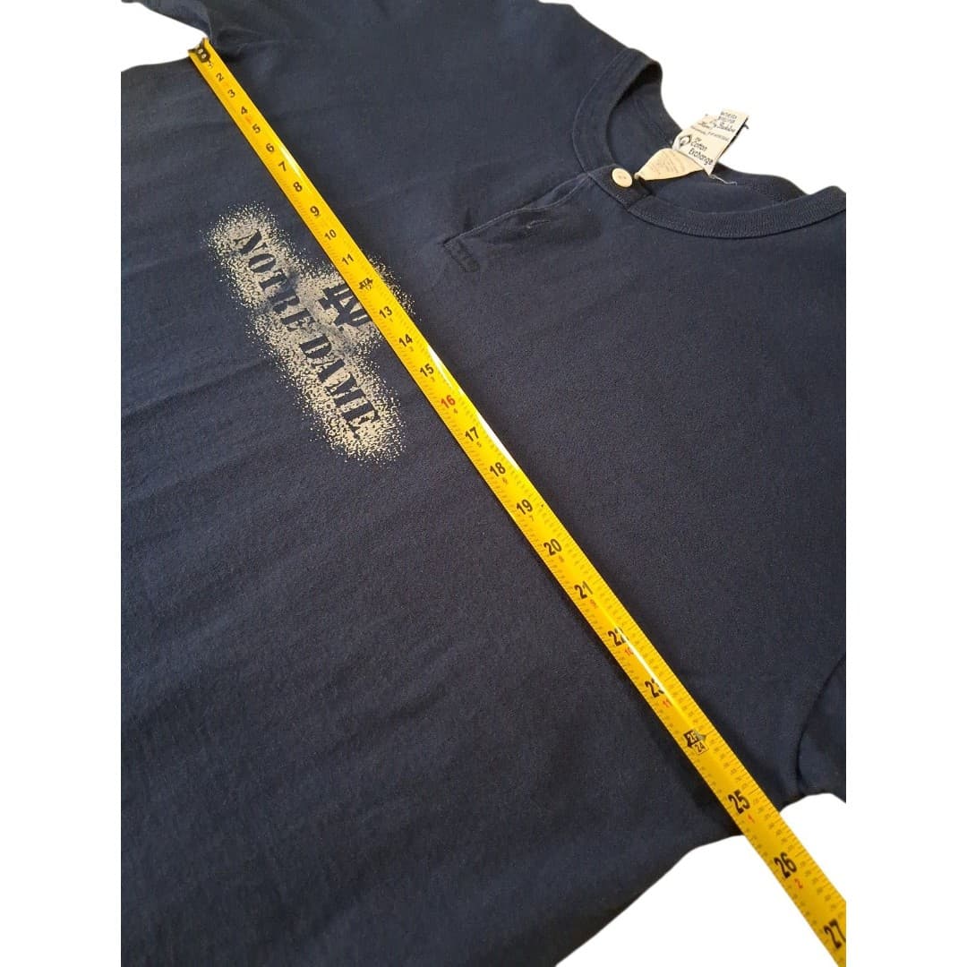 Notre Dame Bookstore Sleep Shirt Navy Made In USA One Size Fits All - Thumbnail 4