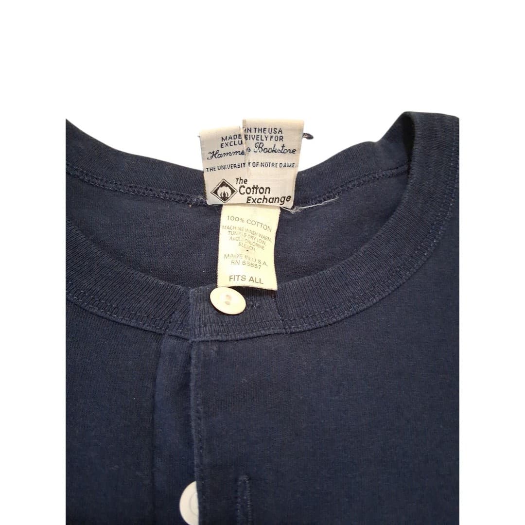 Notre Dame Bookstore Sleep Shirt Navy Made In USA One Size Fits All - Thumbnail 6