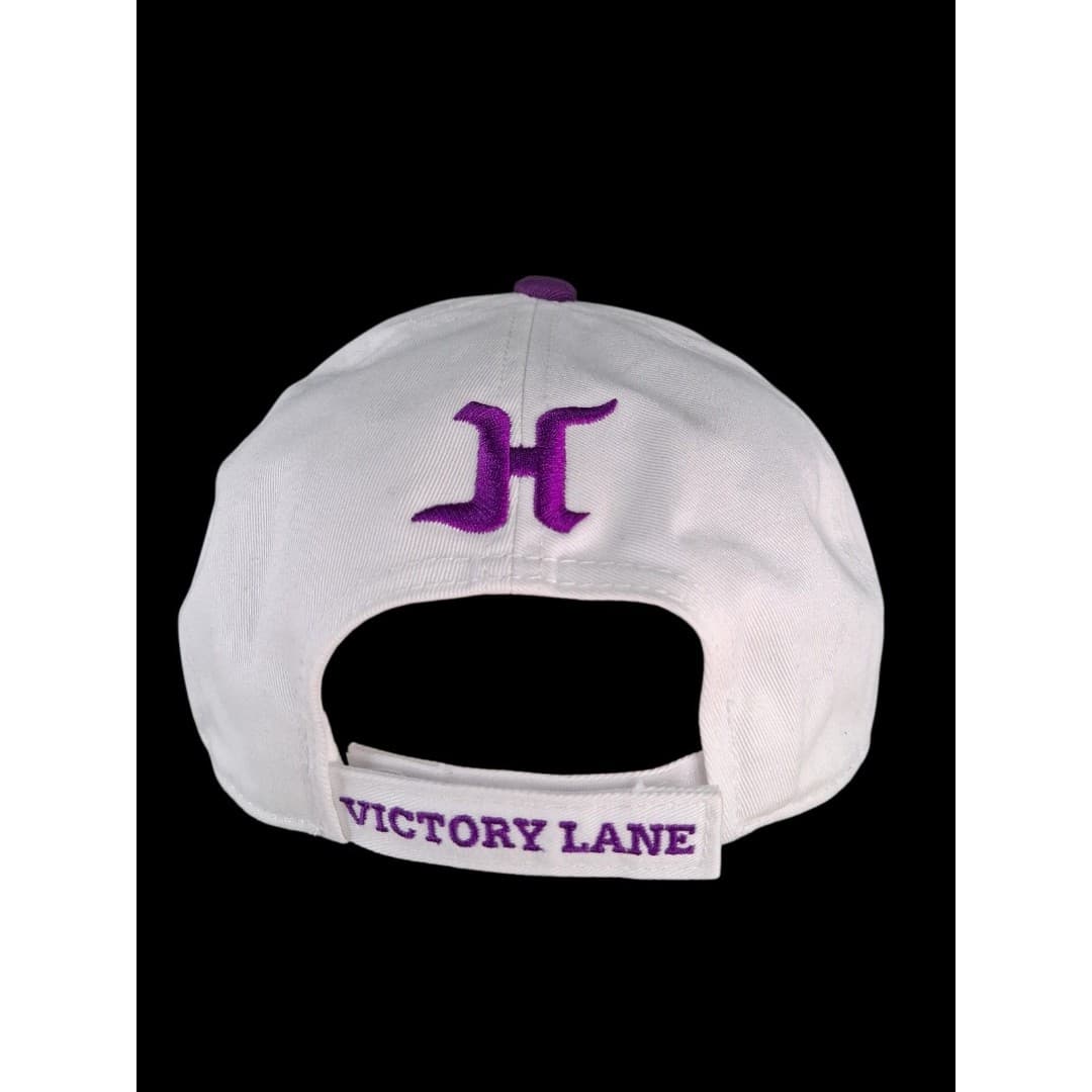 Hoosier Racing Hat Purple White Snapback Cap Victory Lane Logo Adult - Thumbnail 2