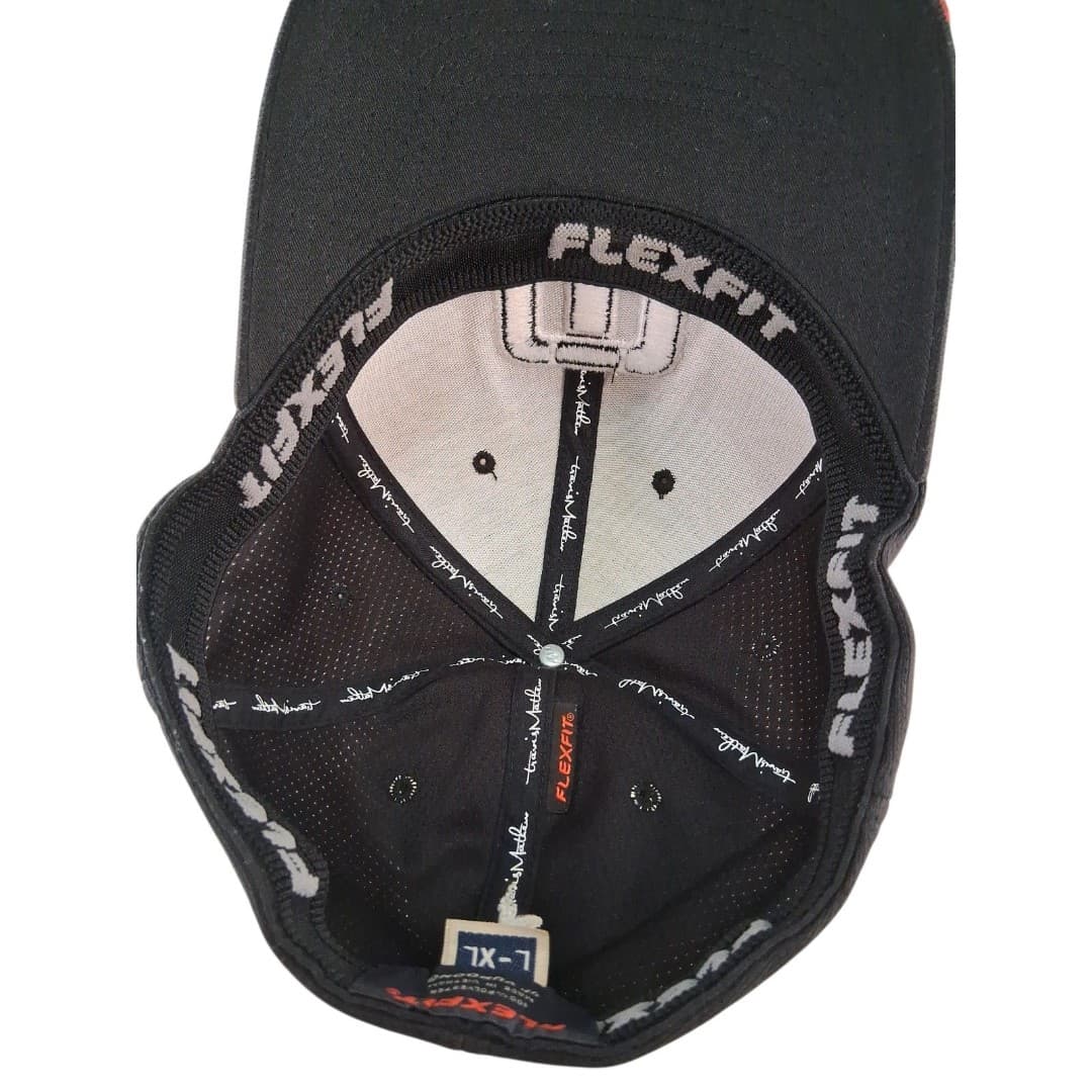 TravisMathew Hat Black Flexfit L XL Golf Cap Embroidered Logo NWOT - Thumbnail 5