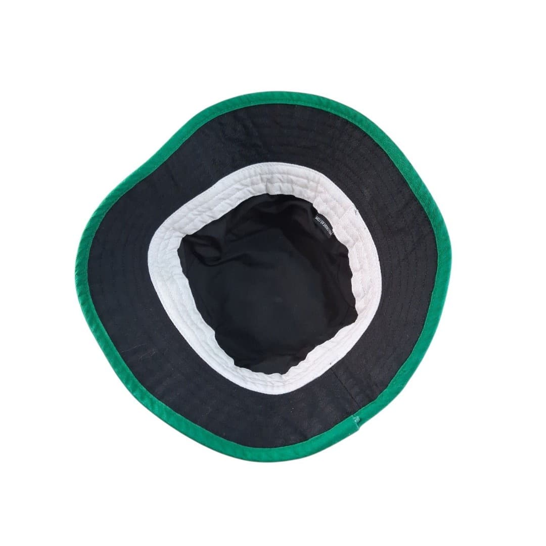 LA Clippers Bucket Hat Black Green Trim Los Angeles Logo NBA Bucket Style Cap - Thumbnail 3