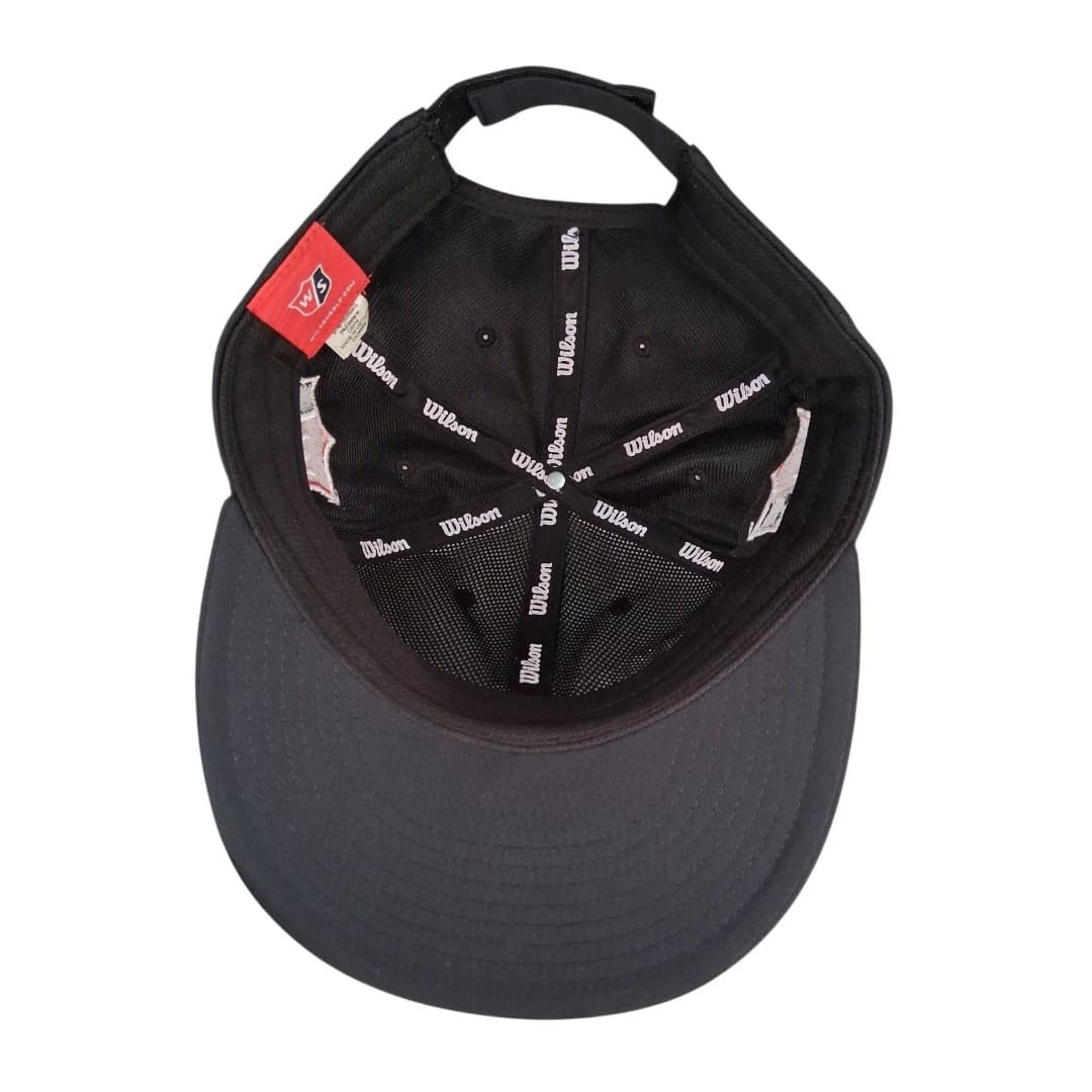 Wilson Staff Hat Black Adjustable Strapback Golf Cap Embroidered Logo - Thumbnail 4