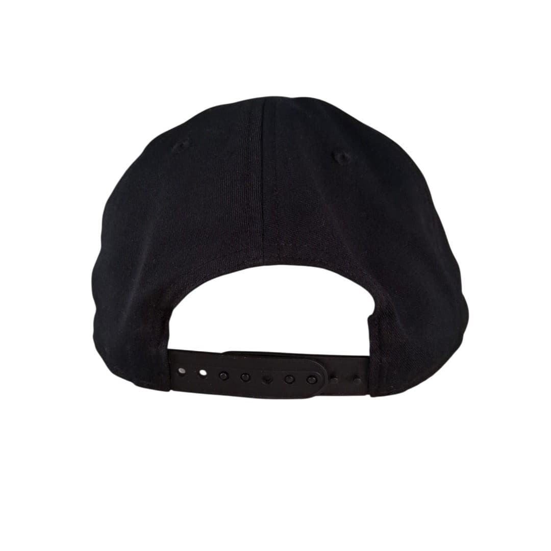 Mizuno Baseball Logo Hat Black Snapback Cap Flat Brim Adult - Thumbnail 3